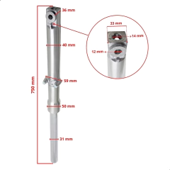 Par Bengala Amortecedor Original Iros One 125 Esd/ex - comprar online