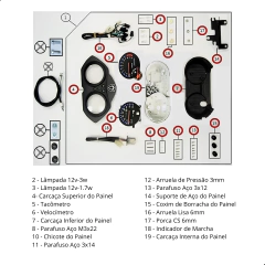 Painel Velocímetro Completo Original Iros One Ex 125 - comprar online