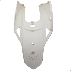 Rabeta Carenagem Branca Adesivo Vermelho Crz 150 - Sf Motos