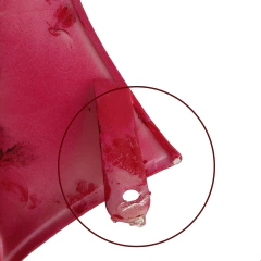 Imagem do Carenagem Frontal Superior Vermelha Detalhe Iros Vintage 150