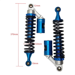 Par Amortecedor Universal Com Detalhe Racing Azul Até 200cc - comprar online