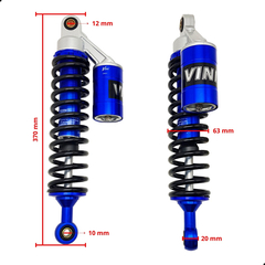Par Amortecedor Universal Vini Racing Azul Até 200cc - comprar online