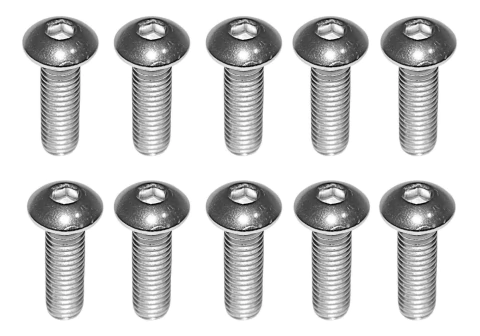 Pacote 12 Parafuso M5x16 Aço Inox Universal Para Carenagem