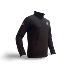 Campera de Softshell Frisada con logo - Negra