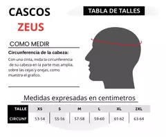 Casco Zeus Helmets GJ-811 AL39 Integral - comprar online