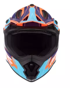 CASCO MAC VIRTUS FLASH - NARANJA Y AZUL MATE. - comprar online