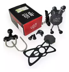 Soporte para Celular/GPS JAR VEC. Con Toma Cargador Usb 3.0 12v YL MH02 - RideMax