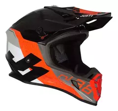 CASCO ENDURO CROSS J38 KORNER JUST 1 - NARANJA/NEGRO