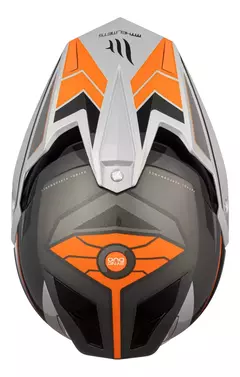 Casco Moto Mt Synchrony Duo Sport Patrol B4 Naranja Brillo - RideMax