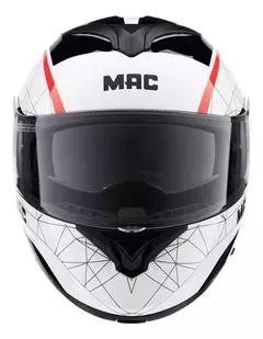 Casco MAC Rebatible Rock Road - Blanco y Negro. en internet