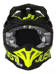 CASCO ENDURO CROSS J39 STARS JUST 1 - NEGRO/AMARILLO FLUO/ TITANIO MATE - comprar online