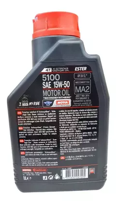 Aceite Moto 5100 MOTUL 4T 15w-50 Ester Semi-sintético. en internet