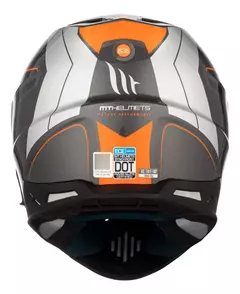 Casco Moto Mt Synchrony Duo Sport Patrol B4 Naranja Brillo - comprar online