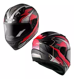 Casco Zeus Helmets Integral Gj 821 BH13 Rojo Mate en internet