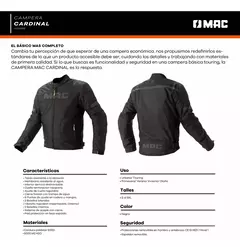 Campera Mac Cardinal Hombre / Mujer - RideMax