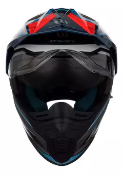 Casco Moto Mt Synchrony Duo Sport Patrol B5 Rojo Brillo - comprar online