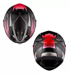 Casco Zeus Helmets Integral Gj 821 BH13 Rojo Mate - comprar online