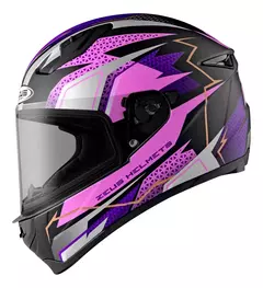 Casco Zeus Helmets Integral Gj 821 BH13 Violeta Mate
