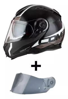 Casco Rebatible NZI Combi 2 Duo Shock Black - Doble Visor - tienda online