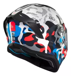 Casco Moto Mt Stinger 2 Yozu A7 Brillo