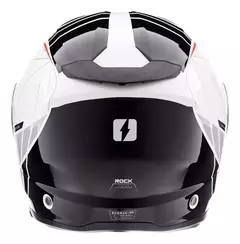 Casco MAC Rebatible Rock Road - Blanco y Negro. - RideMax