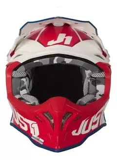 CASCO ENDURO CROSS J39 STARS JUST 1 - ROJO/AZUL/BLANCO GLOSS - comprar online