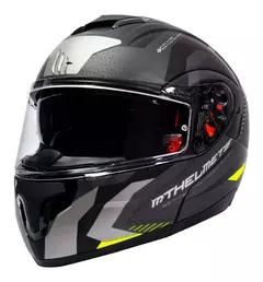 Casco Moto Rebatible Mt Atom Hybrid F2 Amarillo Mate en internet