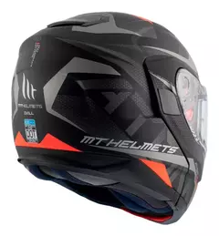 Imagen de Casco Moto Rebatible Mt Atom Skill A1 Negro Mate