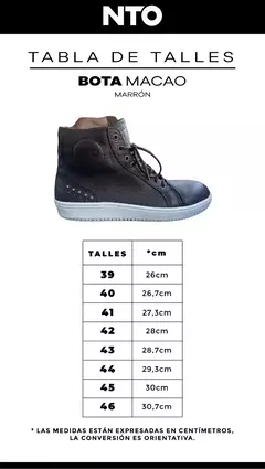 Bota Moto Urbana NTO Macao - Cuero con protecciones. en internet