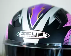 Casco Zeus Helmets Integral Gj 821 BH13 Violeta Mate - comprar online