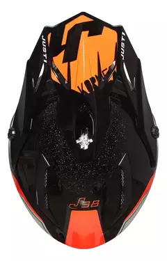 CASCO ENDURO CROSS J38 KORNER JUST 1 - NARANJA/NEGRO - RideMax