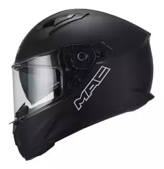 Casco MAC Speed 2.0 Solid Negro Mate Doble Visor - comprar online