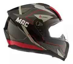 Casco MAC FF M67 BASS ZORSKA - Negro y Rojo. - comprar online