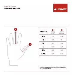 Guante LS2 Cool Mujer Negro - RideMax