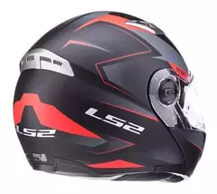 Casco LS2 FF370 EASY STRIPE - NEGRO Y ROJO en internet