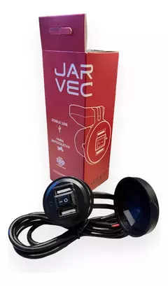 Imagen de Toma Doble Puerto Cargador Usb con Soporte Para Moto. JAR VEC. YL UC6