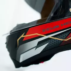 Casco Zeus Helmets Integral Gj 821 BH13 Rojo Mate - RideMax