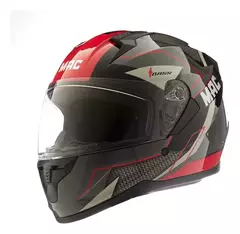 Casco MAC FF M67 BASS ZORSKA - Negro y Rojo. - RideMax