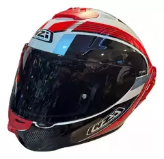 Casco Integral NZI Trendy 3 Rapid White - Red - Blue
