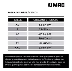 Casco Rebatible Mac Oficial 166 Blaze Afrox Mate - RideMax