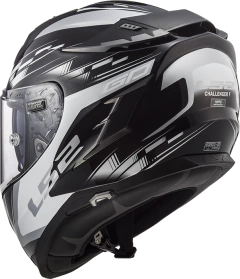 Casco LS2 327 CHALLENGER GP Con PINLOCK - Negro y Blanco en internet