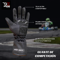 Guante de Karting / Automovilismo RideMax V4 - Competición en internet