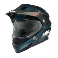 Casco MAC 060 Quest Polox Azul / Gris / Mate - comprar online