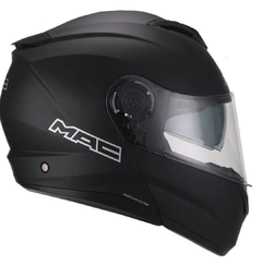 CASCO MAC ROCK REBATIBLE SOLID - NEGRO MATE - tienda online