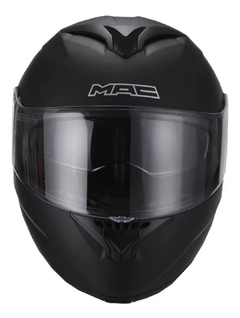 CASCO MAC ROCK REBATIBLE SOLID - NEGRO MATE - RideMax