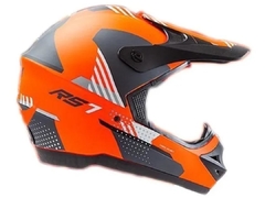 Casco Hawk RS7 cross naranja con grafica