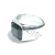 Anel Pedra Octogonal Chanfro Prateado - comprar online