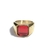 Imagem do Anel Pedra Octogonal Chanfro Dourado
