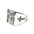 Anel Crucifixo Cravejado Quadrado - comprar online