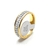 Anel Cravejado 2 Fileiras Com Borda - comprar online